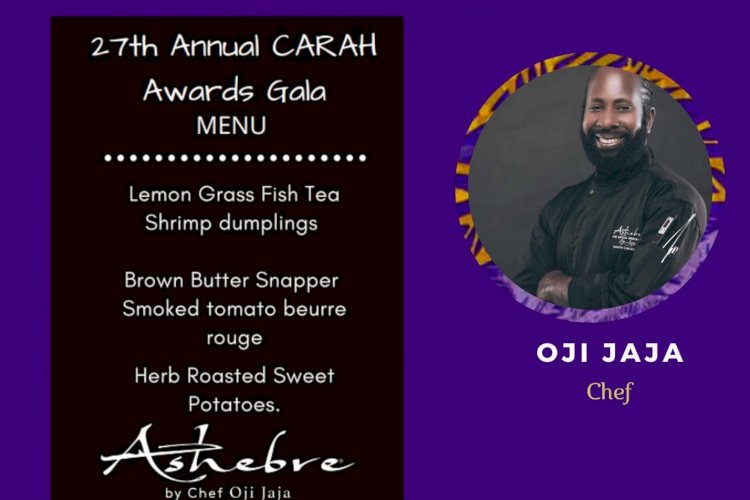 27th Caribbean American Heritage Awards Gala Menu 