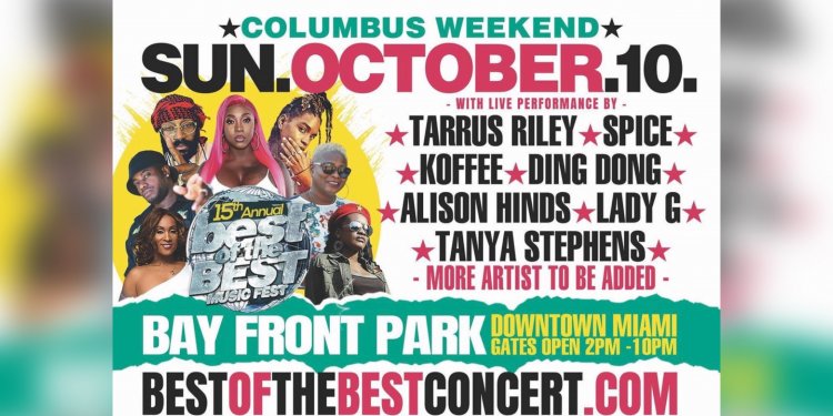 BEST OF THE BEST CONCERT RETURNS FOR COLUMBUS DAY WEEKEND IN MIAMI FLORIDA