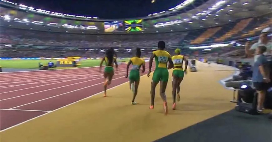 Jamaica Took The Silver Medal In Women's 4x400m Relay At Budapest World Champs 2023