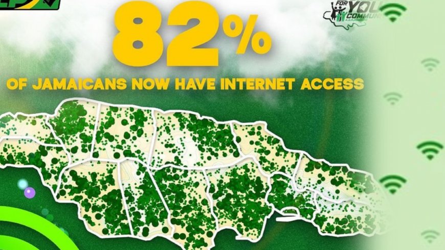 Jamaica's Internet Access Surges To Higher Heights Under JLP Government From 42% to 82%