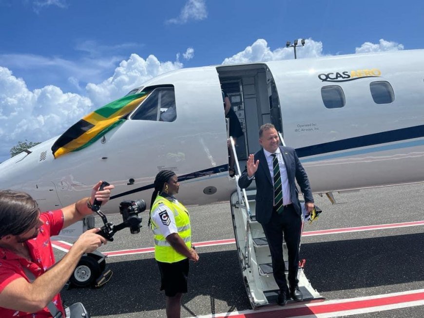 American Airlines Celebrated Its First Flight From Miami To Ian Flemming International Airport in Jamaica